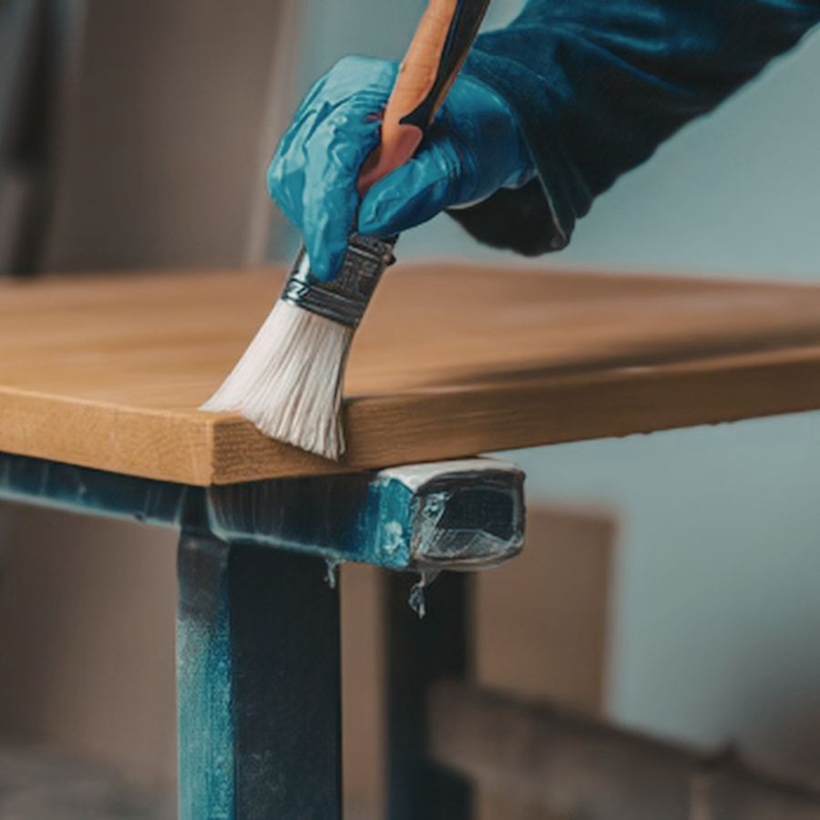 Wood painting and polishing work 3